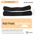 thumbnail image 4 of Paquete de 2 Almohadillas Antideslizantes para Rieles Muebles Sillones Reclinables, SofáS, Sillas, Etc. Almohadilla Antideslizante, 4 of 5