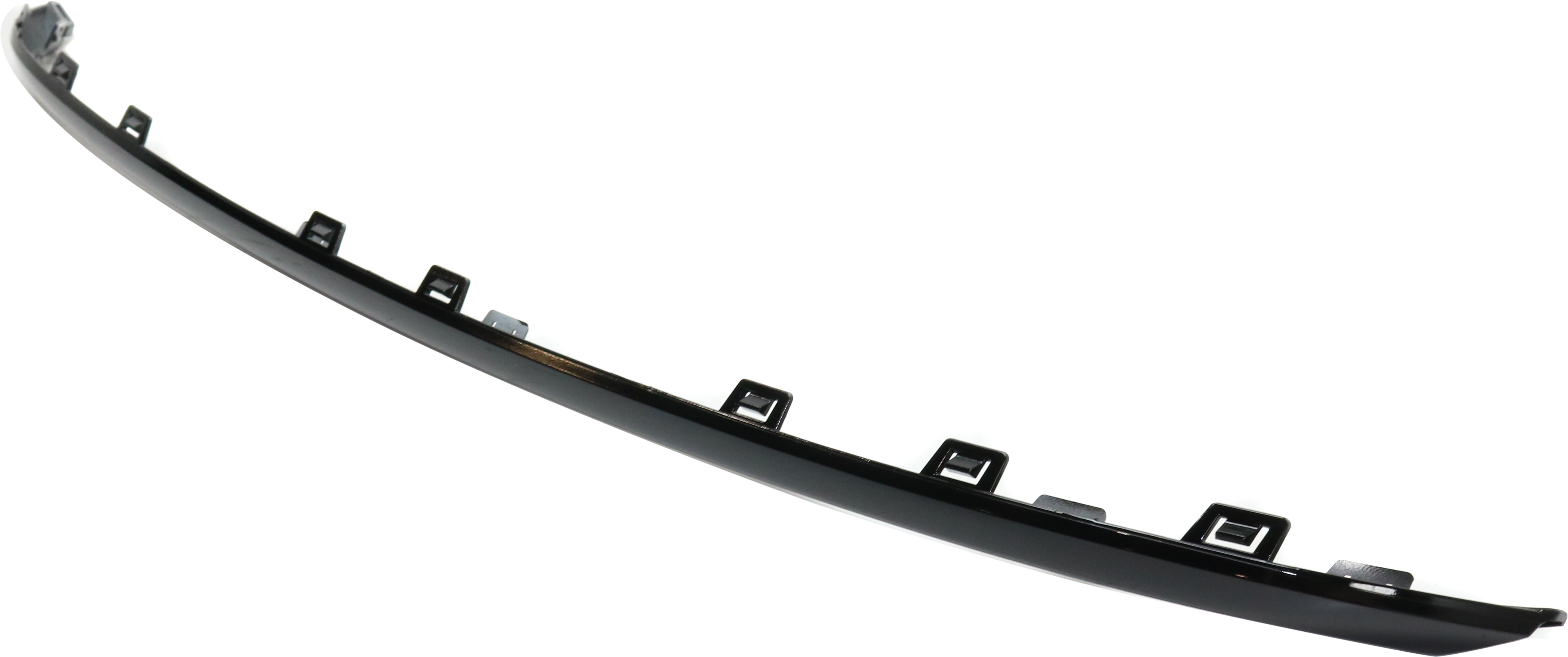 Bumper Trim Compatible With 2015-2017 Chrysler 200 Front, Center Black CAPA Certified
