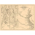 thumbnail image 2 of Anderson 24x19 Black Ornate Wood Framed with Double Matting Museum Art Print Titled - King County Washington - Anderson 1888, 2 of 4