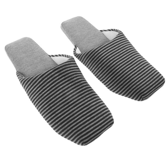 SEWCHICS 1Pair Warm Plush Cotton Indoor Slippers Non Skid Soft Slippers for Spa and Hotel Use