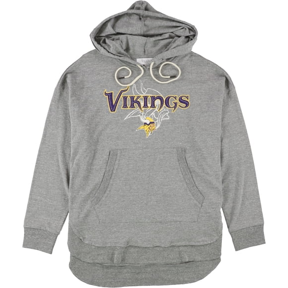 Sudadera con capucha Touch Minnesota Vikings para Mujer Gris Mediana