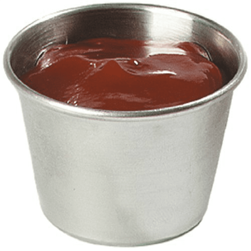 Carlisle 602500 Ramekin Dipping Sauce Cup, 2.5 oz., Stainless Steel (Pack of 12)
