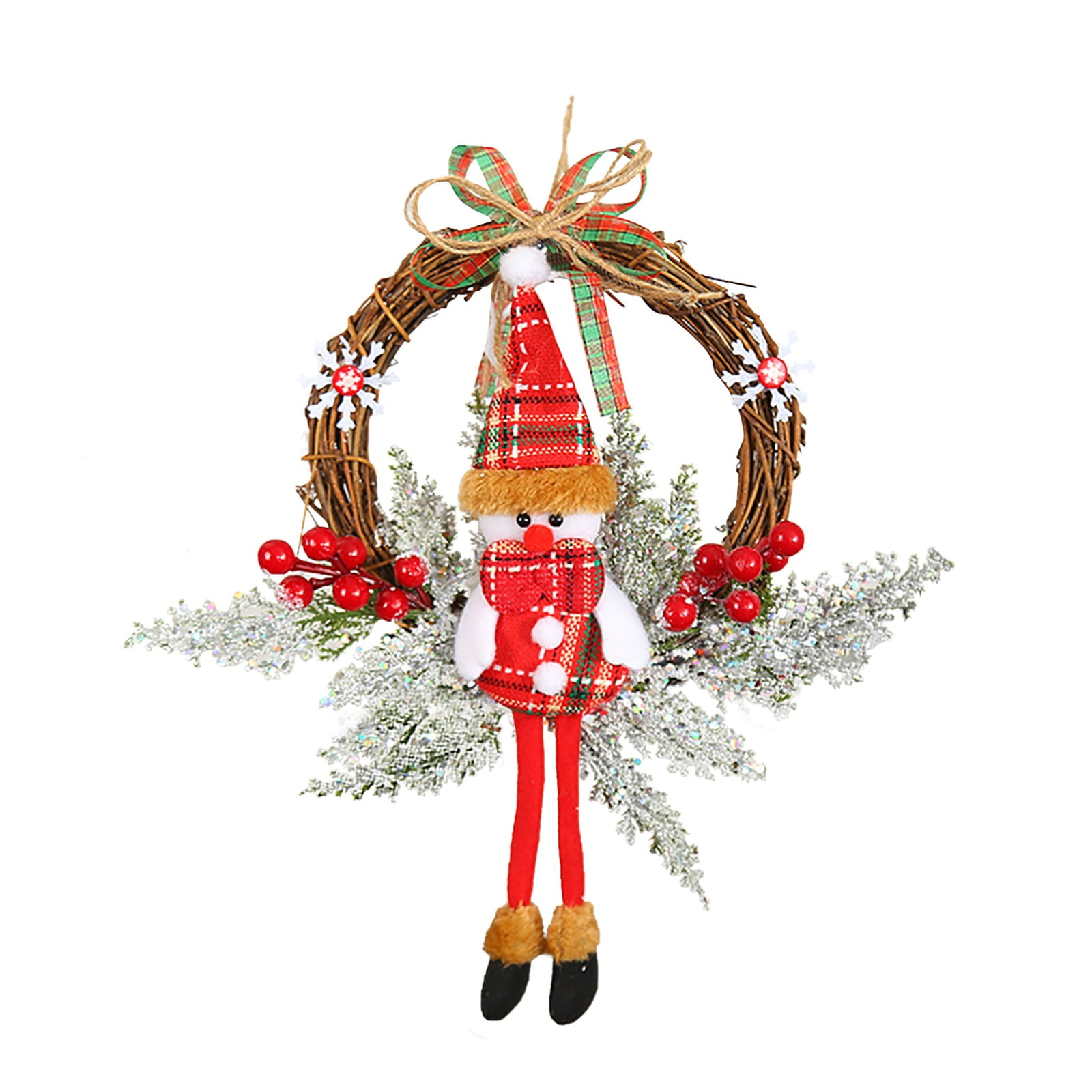 Medcursor Door Reefs Decorations Rattan Wreath Door Hanging