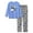 Blue & Gray Shark, variant on Beezizac Pajamas For Boys Trendy Black Tie Dye Long Sleeve Set 2-PC PJ Kid Cozy Sleepwear Size 8