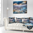 thumbnail image 3 of Designart Aerial View of London at Dusk - Cityscape Photo Throw Pillow - 16x16, 3 of 5