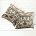 thumbnail image 6 of Ambesonne Classic Throw Pillow Cover 2 Pack, Opulent Palatial Room Scene, 20", Ecru Seafoam and Cocoa, 6 of 7