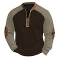 thumbnail image 2 of pstuiky camisa de manga larga para hombre, Sudadera con capucha y cuello redondo para hombre, estampado, manga larga top de hombre xxxl, 2 of 3