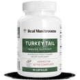thumbnail image 1 of Real Mushrooms Turkey Tail (Immune Support) | 1,000 Mg | 45 Servings | 90 Capsules REAL MUSHROOMS Turkey tail, 1 of 3