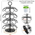 thumbnail image 3 of K Cup Holder, Coffee Pod Holder Compatible with K-Cups(36 Pods), Rotatable 360 Degrees, Black, 3 of 7