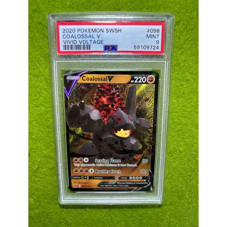 COALOSSAL V Pokémon TCG PSA 9 MT 2020 POKEMON Sword & Shield Vivid