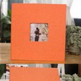 thumbnail image 2 of Cateissary Álbum de fotos autoadhesivo con cubierta de tela, álbum de recortes hecho a mano DIY, álbum de fotos de aniversario para el hogar Artesanía naranja Cateissary HA7319-03B, 2 of 6