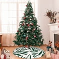 thumbnail image 7 of Yiaed Palm Branch With Leaves Print Christmas Tree Skirt , Tree SkirtsTree Mat for Christmas Winter Holiday Indoor Decorations-48", 7 of 7