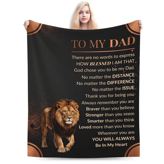 Gift for Dad Birthday Gift, Girl Dad Gifts for Fathers Day from Daughter, Fathers Birthday Gifts Ideas, Birthday Gift for Dad from Son, Dad Blanket from Daughter 50x40