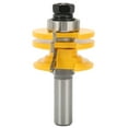 thumbnail image 3 of Rail Stile Router Bit, Professional Cabinet Door Tenon Milling Cutter 1/2in Round Shank YG6 Alloy Flute  For Particleboard For Carpenter, 3 of 8