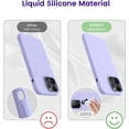 thumbnail image 4 of Designed for iPhone 14 Pro Max Case, Silicone Shockproof Slim Thin Phone Case for iPhone 14 Pro Max 6.7 inch (Light Purple), 4 of 13