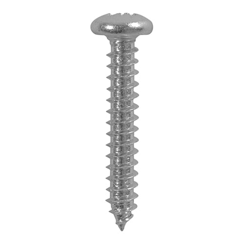 Timco - Metal Tapping Screws - PZ - Pan - Self-Tapping - A2 Stainless Steel (Size 3.5 x 9.5 - 200 Pieces)