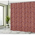 thumbnail image 4 of Ambesonne Drinking Shower Curtain, Wine Bottle Corks Pattern, 69"Wx84"L, Dark Fuchsia Tan Apricot, 4 of 4