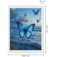 thumbnail image 2 of Diamond Art Kits for Adults, Butterflies Fluttering Over Beach Waves 5D Diamond Painting Kits for Adults Beginners, DIY Full Drill Diamond Painting, Gem Art and Crafts 12x16, 2 of 7