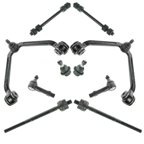 TRQ Control Arm Ball Joint Tie Rod Sway Link Steering Suspension 10pc Kit Set PSA58656 Fits select: 1998-2011 FORD RANGER, 1998-2001 FORD EXPLORER