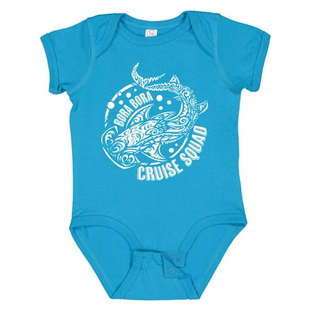 

Inktastic Bora Bora Cruise Squad Shark Design Gift Baby Boy or Baby Girl Bodysuit