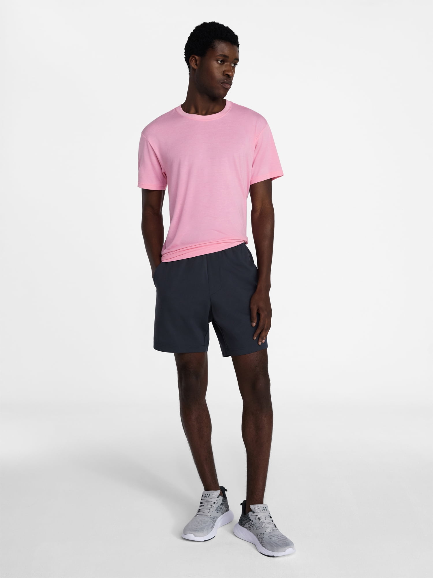 Athletic Works Men's and Big & Tall Tri Blend Tee with Short Sleeves, Sizes XS-4XLT