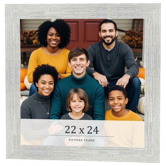 22x24 Frame White Real Wood Picture Frame Width 1.5 inches | Interior Frame Depth 0.5 inches | Barn