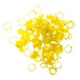 thumbnail image 3 of 100 anillos para y aves, bandas con Clip, sin números, amarillo, 2,5 cm de diámetro interior. Amarillo 2.5cm de diámetro interior. Baoblaze Clips para anillos de pájaros y palomas, 3 of 6