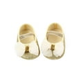 thumbnail image 2 of Carolilly Baby Girls Mary Jane Flats, Glitter Bowknot Princess Dress Shoes No-Slip First Walkers, 2 of 4