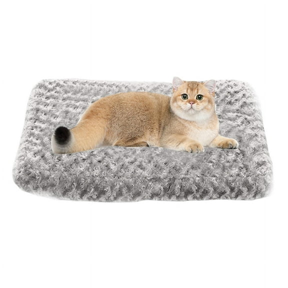 Cat Beds for Indoor Cats Clearance, Small Cat Bed Washable, Small Dog Bed Puppy Bed for Small Dogs - Anti-Slip Cat Sleeping Mat 17 Inches (Gray)
