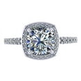 thumbnail image 3 of NANA Jewels 2ct Pure Brilliance Zirconia Halo Engagement Ring-Cushion Cut-April-6, 3 of 7