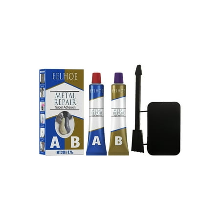 

amousa High Temperature Resistant Liquid Metal Welding Filler Appliances Casting Glue Metal Gel Paste (1 Set(A+B) 100ml)