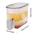 thumbnail image 3 of 5L Refrigerator Water Dispenser with Faucet, Large Capacity Cold Beverage Container for Fridge, Fruit Tea and Iced Drinks Pitcher with Leakproof Lid and Anti-Clog Filter, 3 of 6