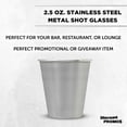 thumbnail image 3 of Metal Shot Glasses 2.5 oz. Set of 10, Bulk Pack - Great for Weddings, Birthdays, Parties - Stainless Steel, 3 of 5