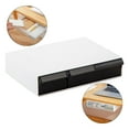 thumbnail image 4 of Under Desk Drawer Organizer Storage Under Desk Paper Desktop Black Double, 4 of 8