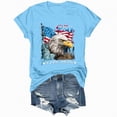 thumbnail image 5 of mgoYE T-Shirt for Women Casual 250th Anniversary USA Shirt, 250 Anniversary USA T-Shirt, Independence Day O-Neck Tshirt for Women Men(Sky Blue,XL), 5 of 8