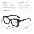 thumbnail image 3 of Pink Tortoiseshell Thick Oversize Square Reading Glasses 3.00 for Women and Men, Blue Light Blocking Spring Hinge Readers +3.00, 3 of 6