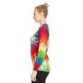 thumbnail image 5 of DARESAY Tie Dye Style Long Sleeve T-Shirt Men Women - Fun, Multi Color Tops, 5 of 6