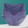 thumbnail image 3 of Bigersell Bikini Underwear for Women Clearance Womens No Show Underwear Period Panty Style P-1673 Spandex Thong Panties Ladies Thongs Briefs High Waist Women's Panties Purple L, 3 of 3