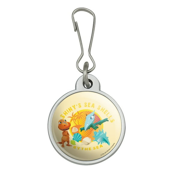 Shiny's Sea Shells by the Sea Dinosaur Train Jacket Handbag Purse Luggage Backpack Zipper Pull Charm