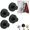 Black, variant on Luxe No-Drill Hooks, 2024 Upgraded Suction Cup Hooks, Stainless Steel Waterproof Suction Cup Hooks for Shower, Bathroom, Hanging Towels, Mounting on Glass Shower Doors, Tile, Mirrors (Black)