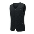 thumbnail image 2 of 2023 Winter Womens Heated Vest Womens Heated Vest Winter Outdoor 20 Electric Heating Area Lightweight Coats Plus Size Unisex Sleeveless Zipper Heated Quilted Jackets Up to 65% off, 2 of 4