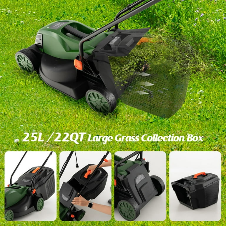 Green and black lawn mower sale