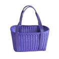 thumbnail image 3 of Cesta tejida con asas, cesta para aperitivos y pan, contenedores multifunción, cesta de almacenamiento de verduras para Picnic, Camping, cocina violeta l, 3 of 8