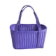 thumbnail image 3 of Cesta de ratán sintético, cesta tejida a mano, cesta de compra de gran capacidad, cesta de anidación violeta l, 3 of 9