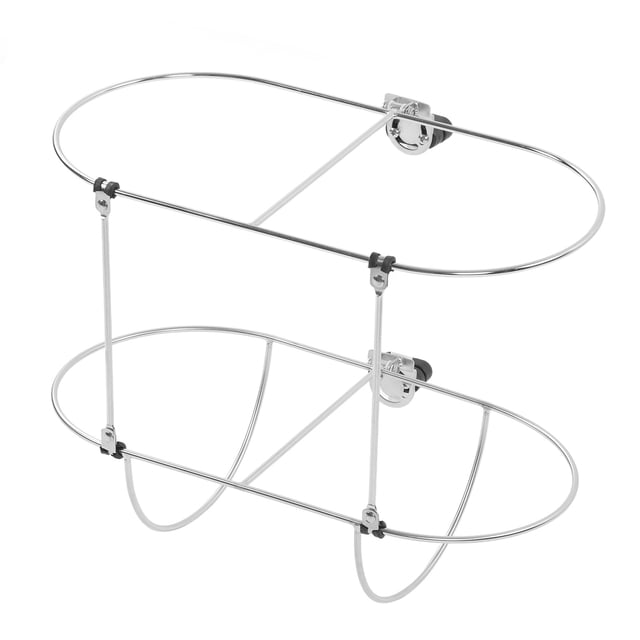 Soporte de guardabarros doble de acero inoxidable 304, estante para guardabarros de barco a prueba de óxido, apto para guardabarros de yate marino de 9 pulgadas