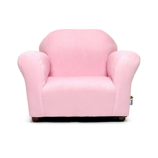Sillón infantil Keet individual rosa pastel, estructura de madera, ergonómico, textura suave, en memory foam. Mueble de infancia diseñado para apoyar en el desarrollo de nuestros niños