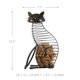 thumbnail image 3 of Tooarts Cat Vino Contenedor de Corcho Decoración para el Hogar Artesanía de Hierro Regalo Abanopi Escultura de hierro, 3 of 6