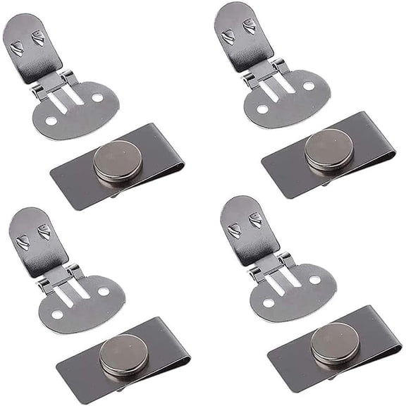 4 Pcs Invisible Magnetic Tie Stay,Anti-Wrinkle Stainless Tie Stay Clips,Magnetic Tie Clips for Men,Shirt Tie Clips Stays Pin,for Men Gifts and Anniversary Business