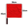 thumbnail image 2 of Arbitre Drapeau en Acier Inoxydable Commande Main Drapeau Rouge signal Drapeau Éponge Poignée performance de Patrouille Spéciale, 2 of 5