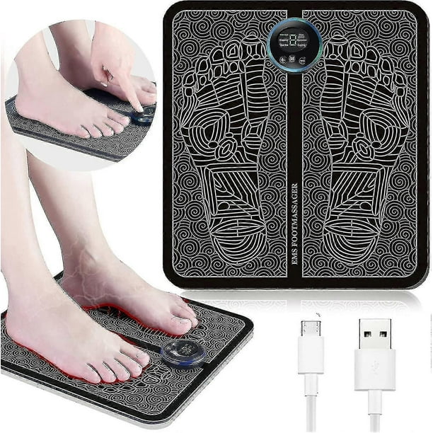 Electric Foot Massager, Electric Foot Massager Device With 6 Modes, Usb Rechargeable Foot Massager For Pain Relief And Blood Circulation